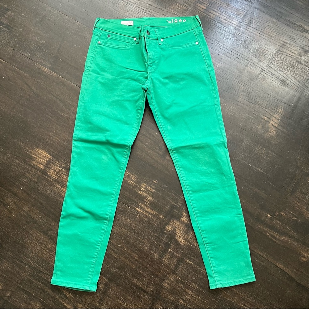 GAP 1969 Women's Denim Green Legging Jean 28/6 Holiday 2012